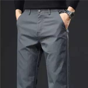 남성 트렌디 아이템 바지 면린넨 가을겨울 스트레이트 캐주얼 정장 HT4