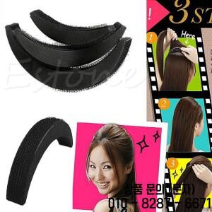 헤어 스타일링 도구 증가 범핏 폼 스폰지 패드 삽입 웨딩 3 사이즈 경량 블랙 개/세트