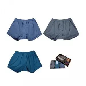 남자팬티 사각팬티 트렁크팬티 남성 실켓가공 3매입 니트