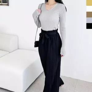 [라일리여성의류] Rly 루즈핏 정장 카라넥 스웨터 티셔츠 빅사이즈라운드