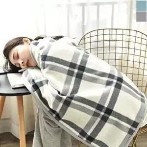 극세사 케이프 무릎 담요 M 1P 겨울 보온 다용도 이불-WD44E73
