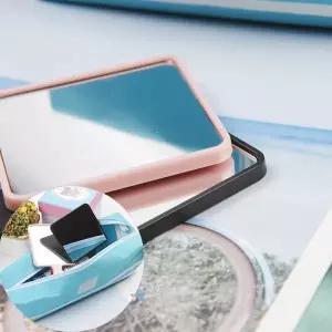 미니 사각 가방 휴대용 여행용 소형 손거울 1P