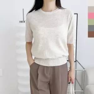 [라일리여성의류] Rly 대학생 정장 롱니트 베이직 코디 롱 여자니트 티