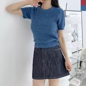 [라일리여성의류] Rly 터틀넥 여자니트 오피스룩 루즈핏 티셔츠 롱니트