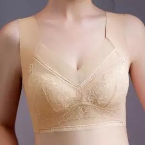 [라일리여성언더웨어] Rly 여성 레이스 메쉬 브라렛 볼륨 새가슴 심리스 브