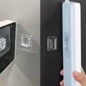 자취템 탈부착식 멀티탭 무타공 정리 후크 고리 1P 걸