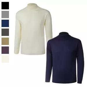 [리빌모아]남자 국산 고급 울 반폴라 긴팔 니트티 GL-KN-21