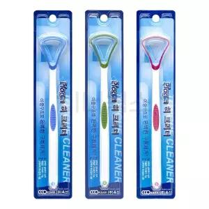 설태제거 플라콘 혀클리너 (색상랜덤) x 구취제거 3개