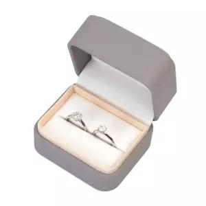 주얼리 하드케이스 PU고급형 머드그레이 커플링