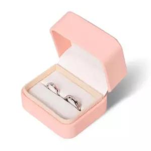 주얼리 하드케이스 PU고급형 코랄핑크 커플링