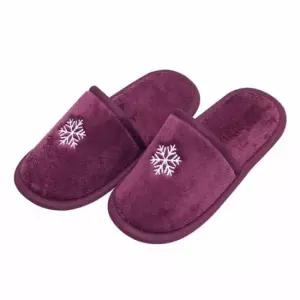 [라일리] Rly 극세사 눈꽃 거실화 여자거실화 거실용실내화