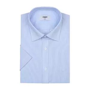 [롯데백화점]레노마 플레인 스트레치 핀 스트라이프 일반핏 반팔 셔츠 RZUSG0051-BU