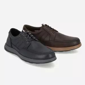 엘칸토 HC09 남성 소가죽 세미 캐쥬얼 데크슈즈 (네이비/브라운) LCMC54U613-C