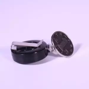 사운드프루프 가죽이 포함된 매직 코인 사라짐 트릭 - 무소음 슬라이트 오브 핸드 동전 마술 소품