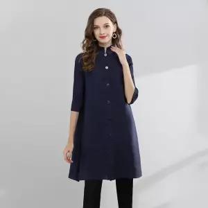 여자카디건 롱카디건 가을 차이나 카디건 상의 하프 트렌치코트 원템3