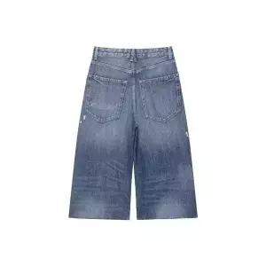 여성 청반바지 캐주얼 반바지 미들 데님 장식 7부 비 1PICK1