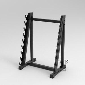 바벨 거치대 역기 정리대 폭54 높이65CM 5단 브라켓 지지대 스쿼트 길이70