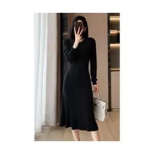 여성 니트 프렌치 원피스 가을 캐주얼 코디 코트 이너 1PICK3