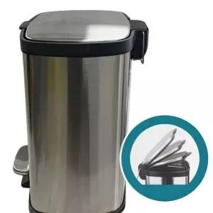 [SBD] 종량제 스텐 페달 고급형 사각 삼정 휴지통 쓰레기통 20L