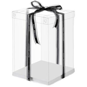 투명 케이크 상자 5개 케이스 높은 포장 선물 박스 케익