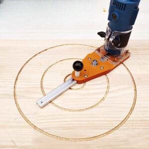 트리머 가이드 지그 원형 홈파기 레일 원따기 목재