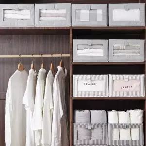 리빙박스 속옷 옷 수납 정리함 오픈형 패브릭 언더베드 수납함