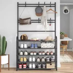 신발정리대 현관 신발장 신발 정리대 스탠드 행거 옷걸이 헹거