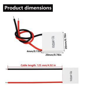 TEC1 04902 K16 5V 열전기 냉각기 20 반도체 DIY 키트 20MM 펠티어 2A 부품 전자 냉동