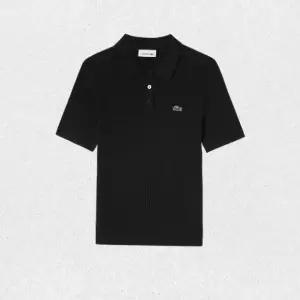 매장정품 라코스테 LACOSTE 26SS 여성 립조직 스웨터 폴로 셔츠 PF530E-56G 031블랙 LSMA 1455595