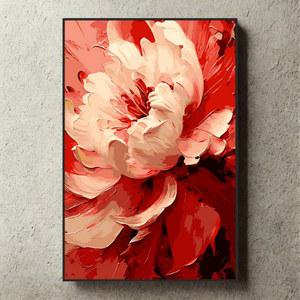 DIY 유화그리기세트 대형 캔버스 취미 40X60 꽃그림 물감칠하기