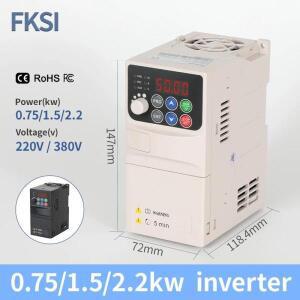 VFD 인버터 0.75KW 1.5KW 2.2KW 4KW 주파수 1P-3P 220V 380V 출력 변환기 가변 드라이브