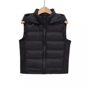 볼사스 여자 캐주얼 가을 후드 조끼 민소매 다운 폴라 ADOR3