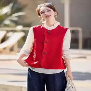 볼사스 캐주얼 여친 라운드 조끼 나시 ADOR1