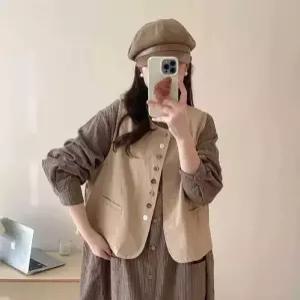 볼사스 여성 캐주얼 조끼 라운드넥 민소매 나시 레이어드 상의 ADOR1