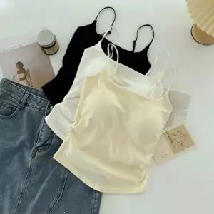 여성 끈조절 소프트 기본 끈나시 이너 캡나시 슬리브리스 브라탑