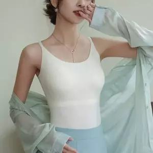 여성 햄라인 포인트 캡내장 심리스 이너 나시 브라탑 런닝