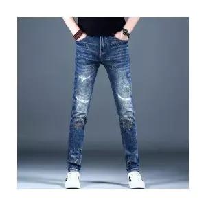 팬츠 남사친 청 캐주얼 가을 겨울 핫픽스 배기핏 쿨롱 데일리 반 다올4