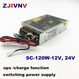 UPS 스위칭 전원 공급 장치 120w 12v 24V, UPS/충전 기능 포함 ac 110/220v ~ dc 24VDC 배터리 충전기 SC-1