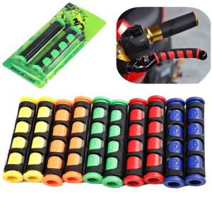 2pcs 바이크 오토바이 브레이크 핸들 실리콘 슬리브 소프트 미끄럼 방지 자전거 보호 바 커버 범용 레버