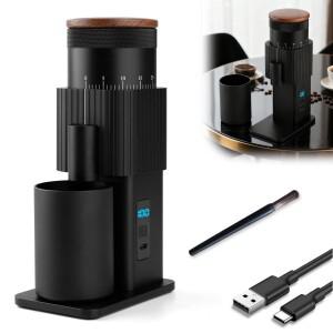 휴대용 전동 커피 그라인더 알루미늄 420 스틸 블레이드 수동 버 가정 여행 캠핑용 완벽한 선물 애호가들을