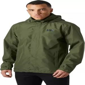 헬리 핸슨 남성 더블린 재킷 방수 방풍 통기성 쉘 레인 코트와 패커블 후드