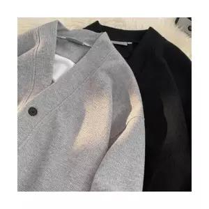 남사친 니트 가을 캐주얼 브이넥 카디건 학생 커플 재킷 젠3