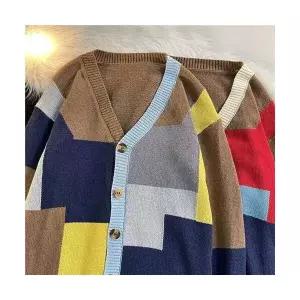 남친 니트 빈티지 커플 카디건 스웨터 브이넥 봄가을 트렌디 젠3