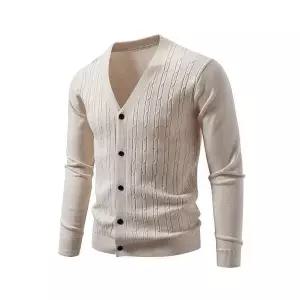 니트 남사친 브이넥 가디건 스웨터 빅사이즈 젠1