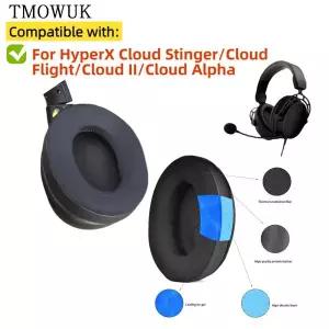 HyperX Cloud Stinger/Cloud Flight/Cloud II/Cloud Alpha 헤드폰 TMOWUK용 교체용 냉각 젤 축구 스폰지 이