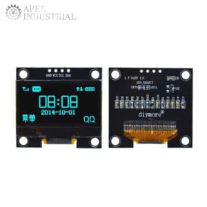 1.3 OLED 디스플레이 모듈 흰색/파란색 드라이브 칩 SH1106 128X64 인치 LCD IIC I2C Arduino 용 통신