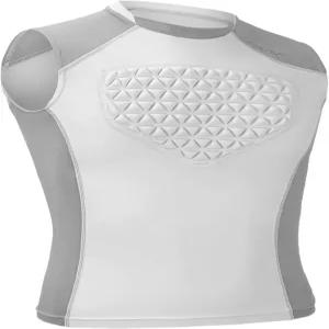 유소년 야구 가슴 보호대 소프트볼 패딩 압축 셔츠 지원 축구 라크로스 하트 흉골 화이트 그레이