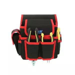 [RIZPICK]공구벨트 작업용 공구주머니 공구집 수납형 손쉬운 못주머니 레드