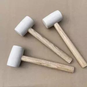 [RIZPICK]고무망치 소형 화이트 타일 목공용 해머