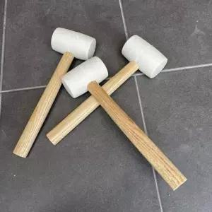 [RIZPICK]고무망치 작업용 타일 목공 흰색 망치